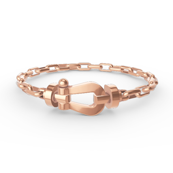 [Amore]FORCE LARGE HORSESHOE CLASP  METAL BRACELET