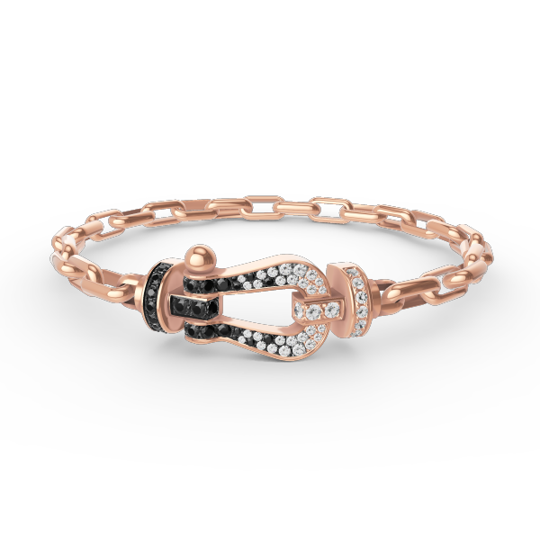 [Amore]FORCE LARGE HORSESHOE CLASP  METAL BRACELET
