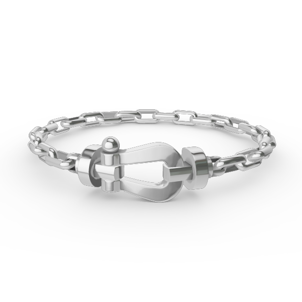 [Amore]FORCE LARGE HORSESHOE CLASP  METAL BRACELET