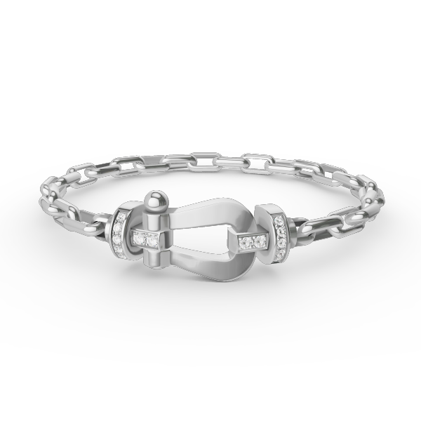 [Amore]FORCE LARGE HORSESHOE CLASP  METAL BRACELET