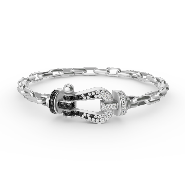 [Amore]FORCE LARGE HORSESHOE CLASP  METAL BRACELET