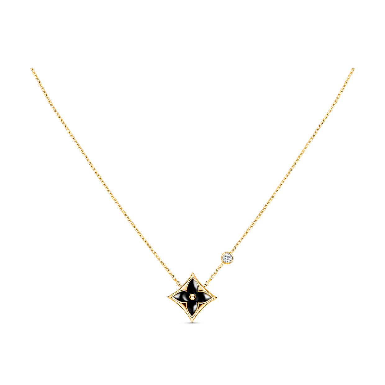 [Amore]STAR BLACK MOP NECKLACE
