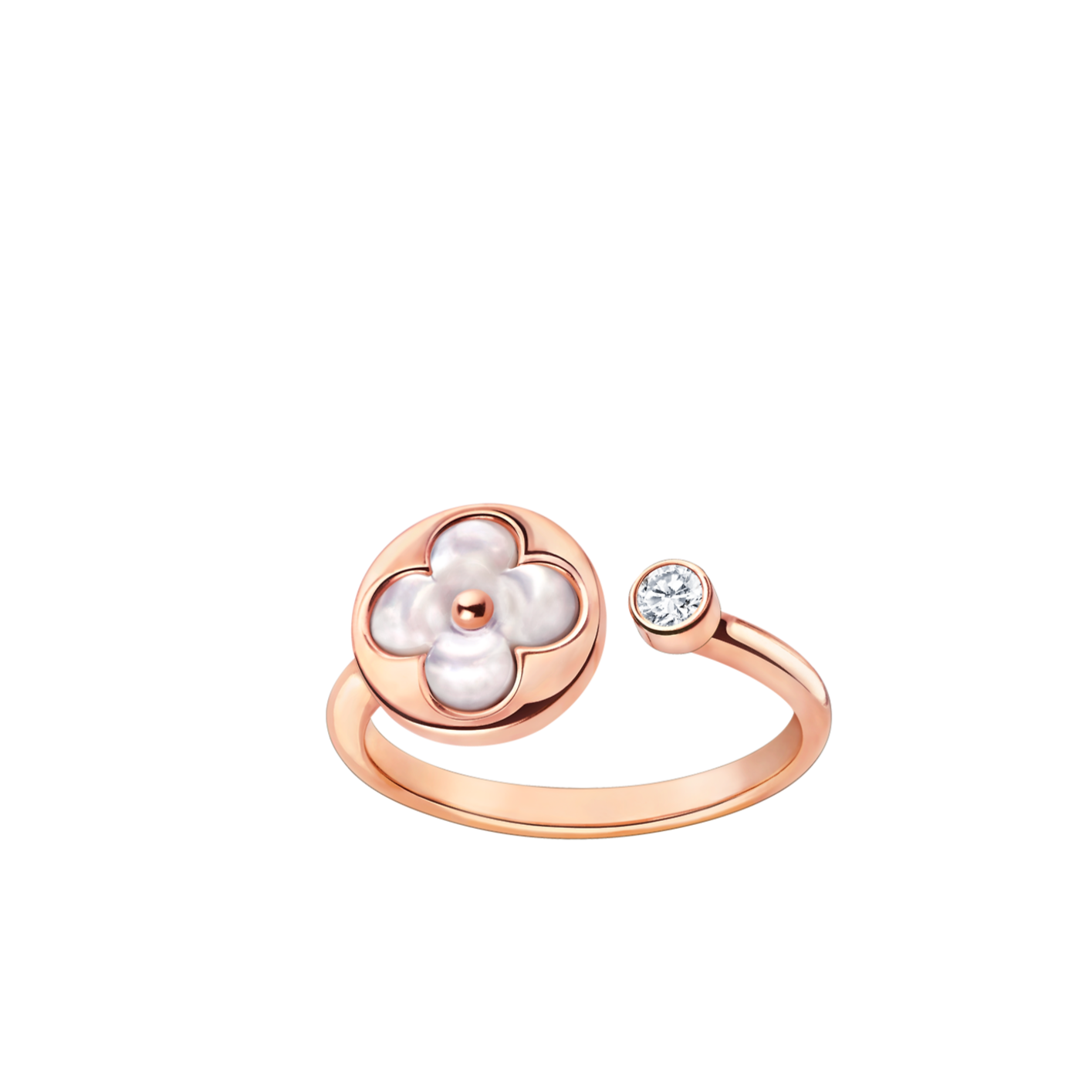 [Amore]SUN 1 DIAMOND PINK MOP RING