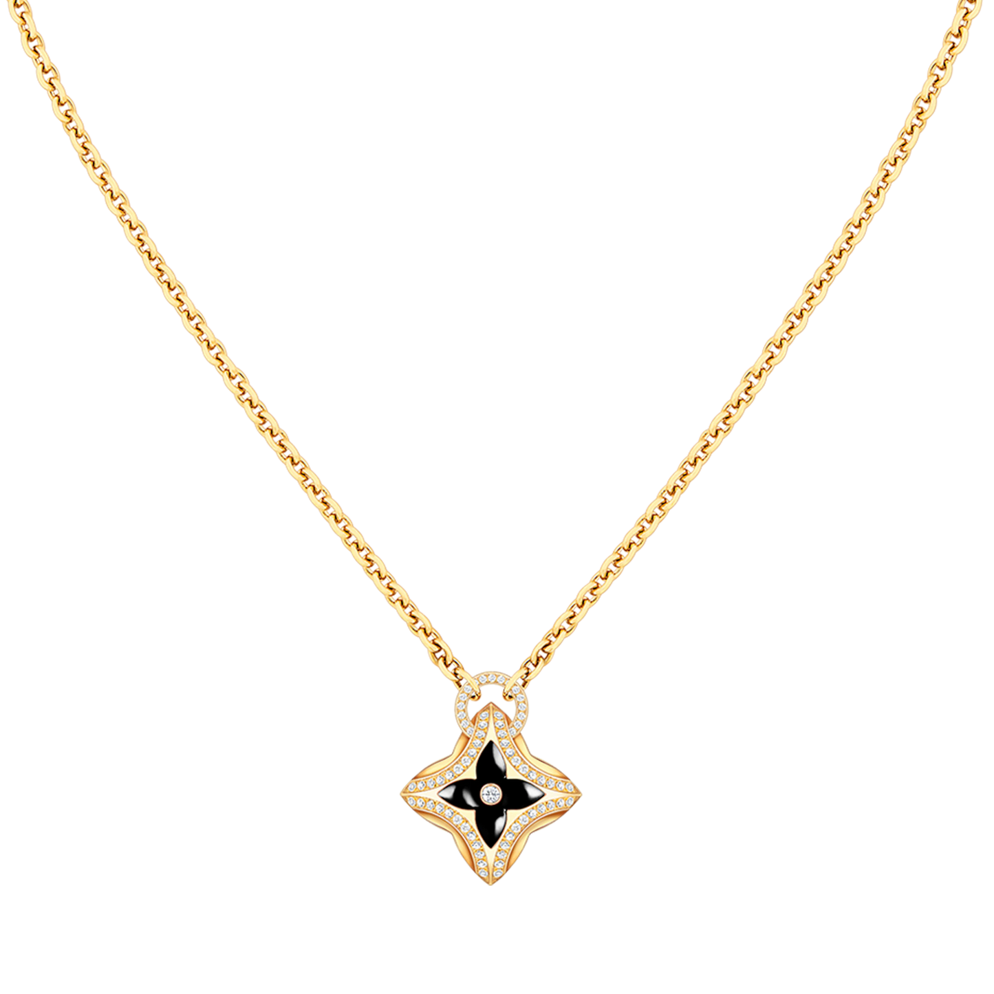 [Amore]STAR PEDANT PINK GOLD DIAMOND NECKLACE