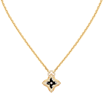 [Amore]STAR PEDANT PINK GOLD DIAMOND NECKLACE