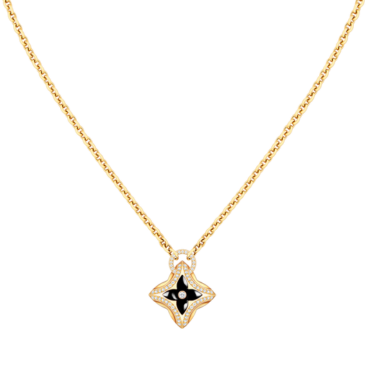 [Amore]STAR PEDANT PINK GOLD DIAMOND NECKLACE