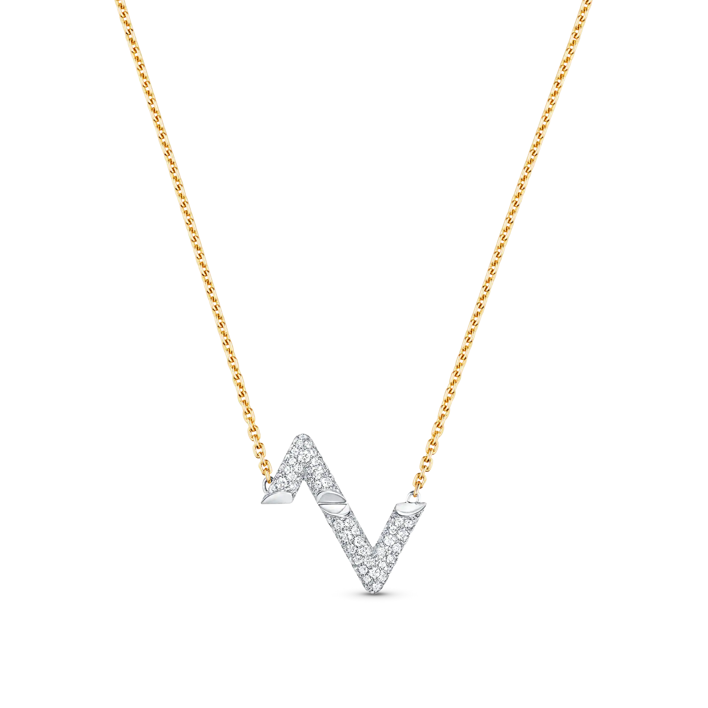 [Amore]VOLT SILVER DIAMOND PEDANT NECKLACE