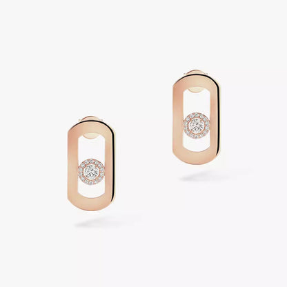 [Amore]So Move Diamond Earrings in Yellow Gold
