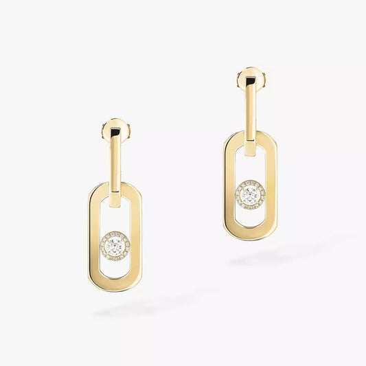 [Amore] So Move XL Diamond Hoop Earring