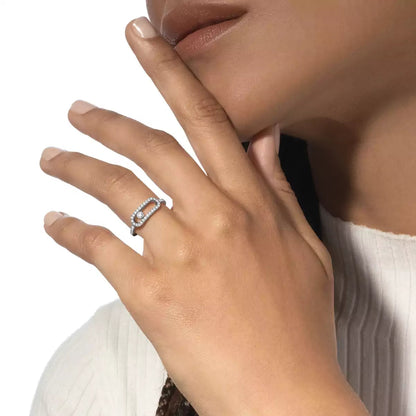 [Amore]Move Uno Diamond Ring in Gold