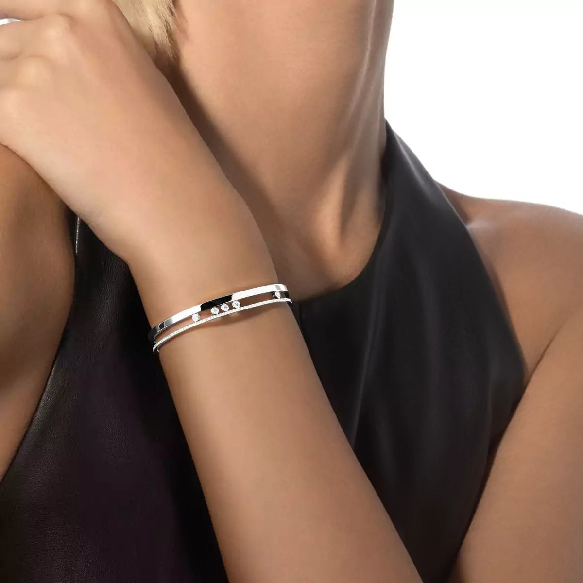 [Amore]Move Romane Diamond Bangle Bracelet