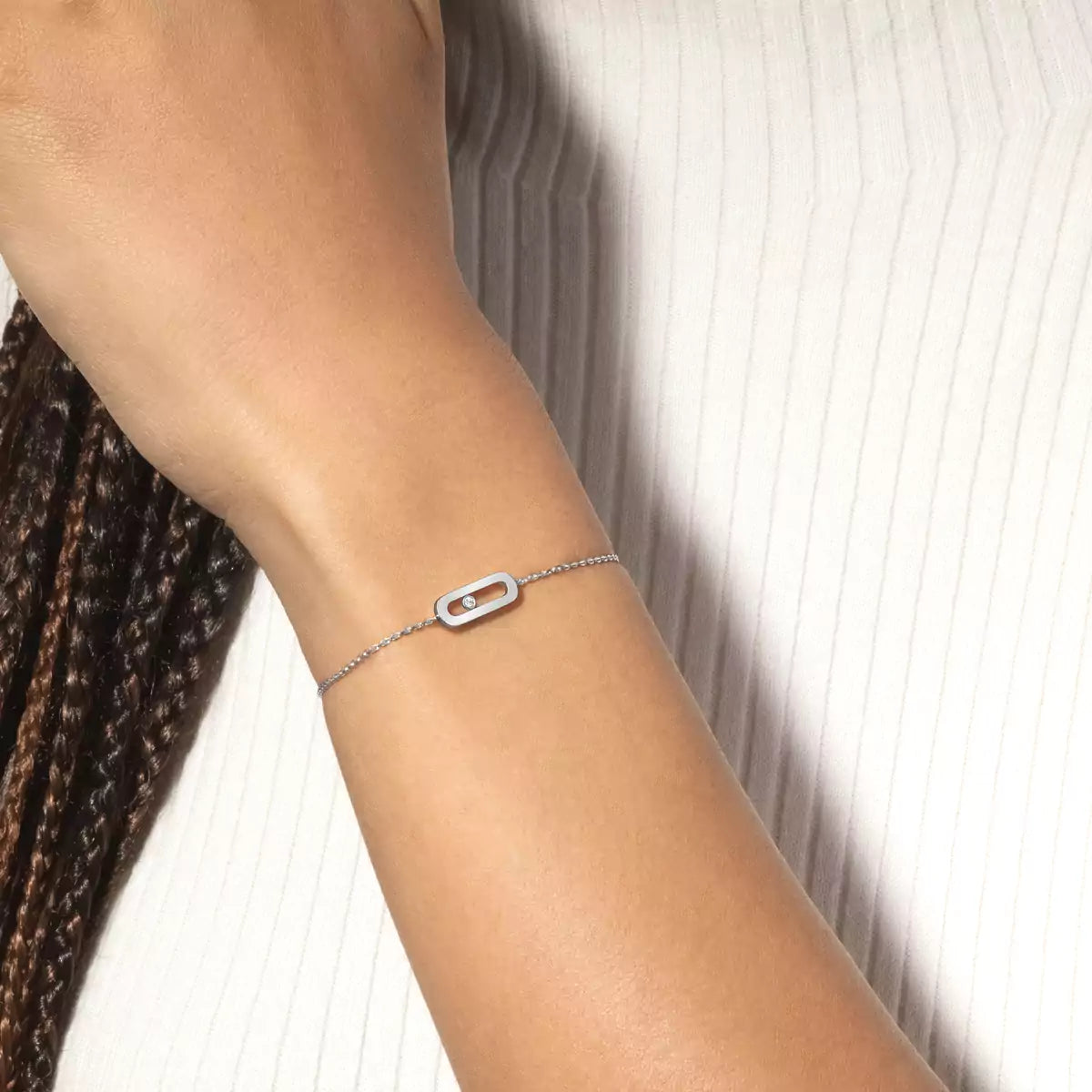 [Amore]Move Uno Diamond Bracelet