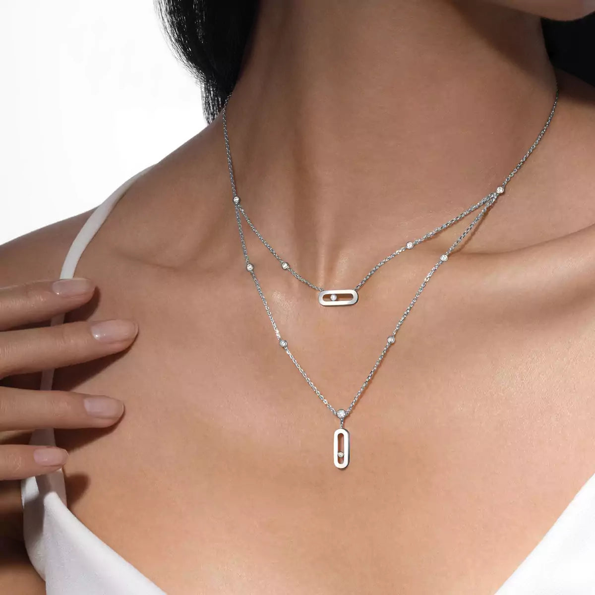 [Amore] Move Uno Diamond Necklace