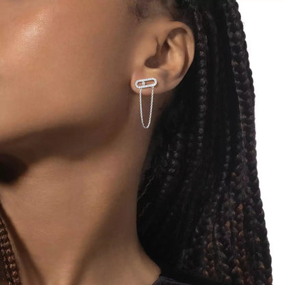 [Amore]Move Uno Diamond Earrings