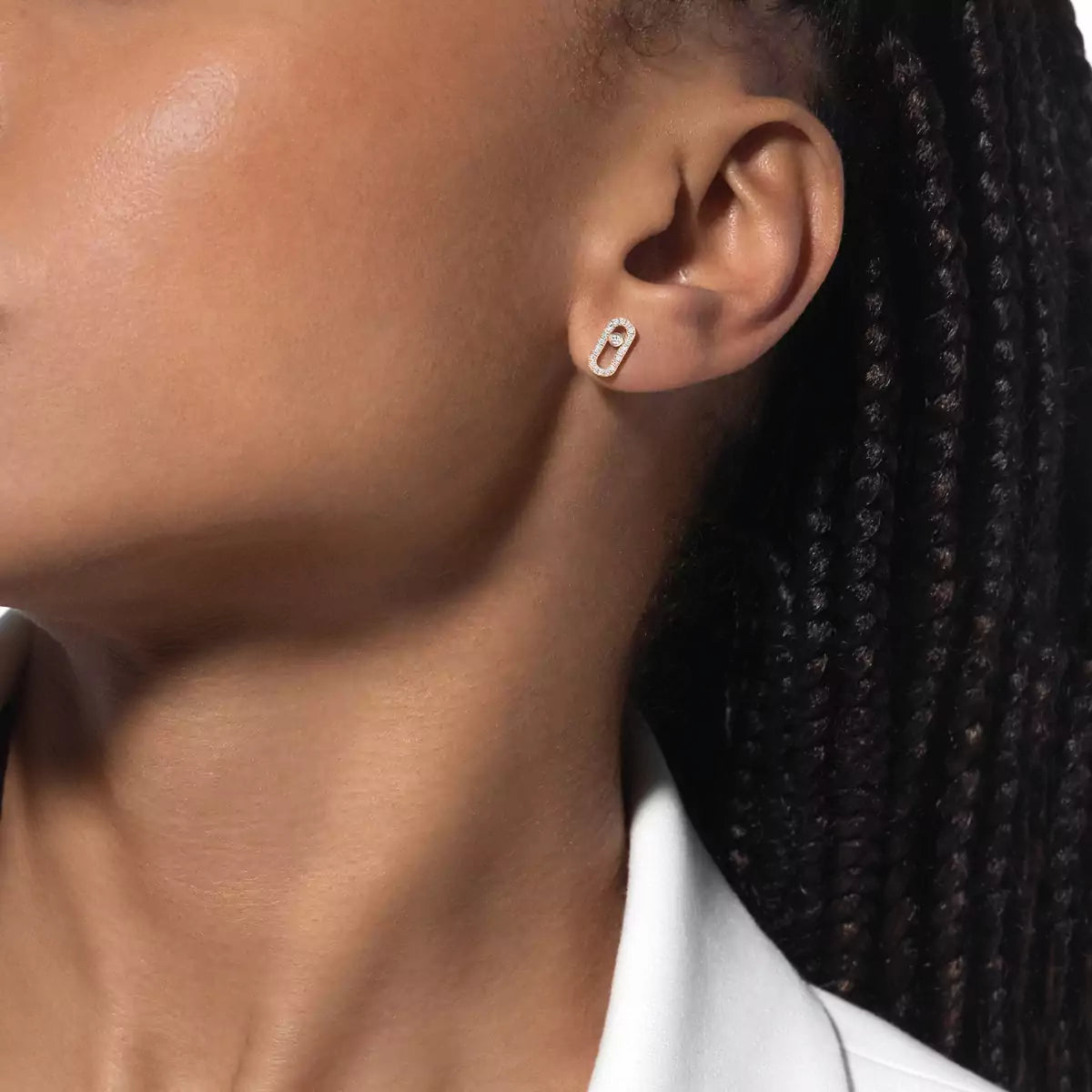 [Amore]Move Uno Diamond Earrings