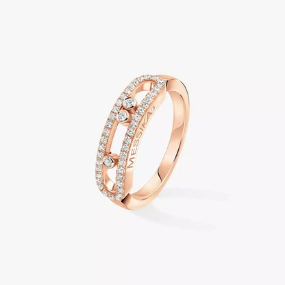 [Amore] Baby Move Gold Diamond Pave_ Ring