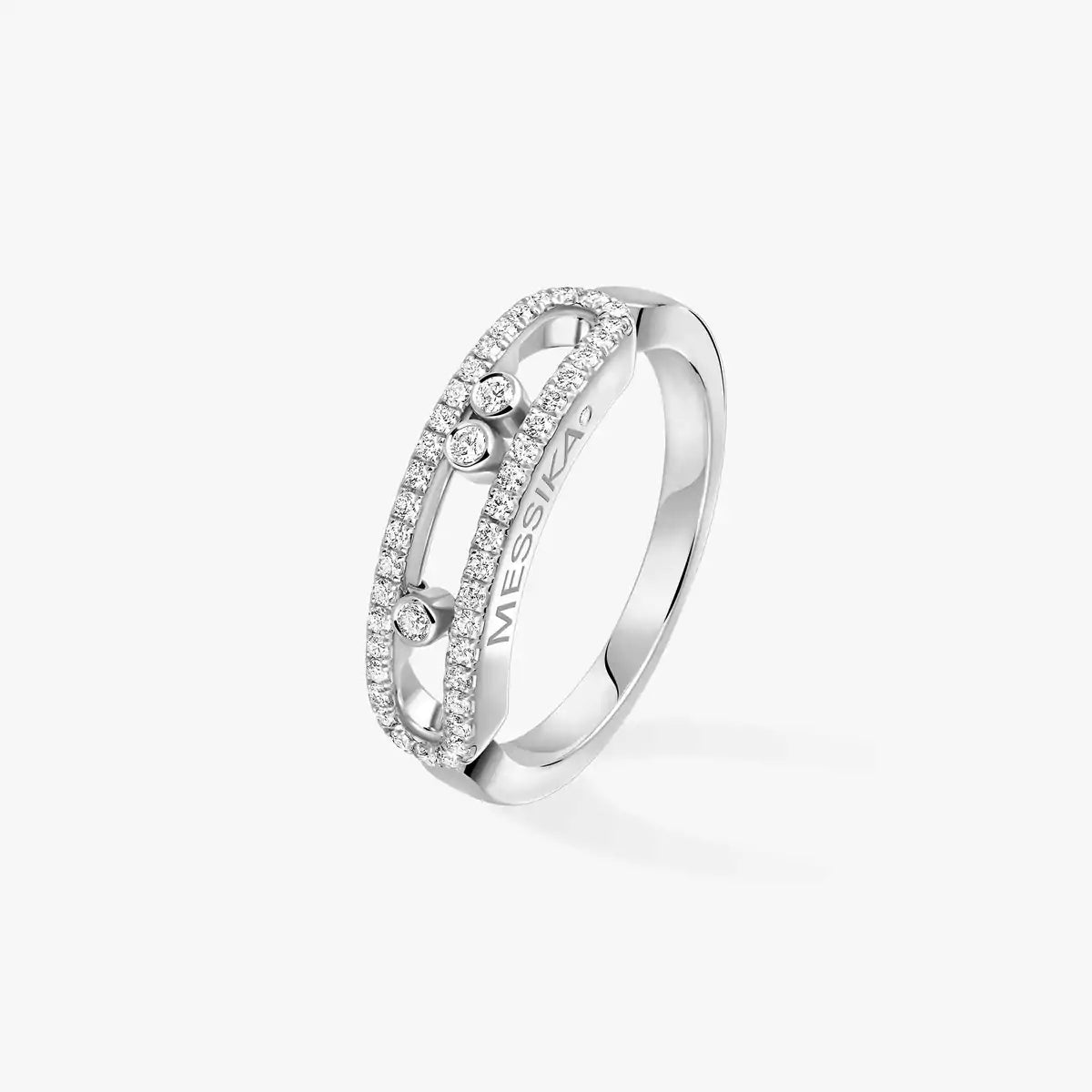 [Amore] Baby Move Gold Diamond Pave_ Ring