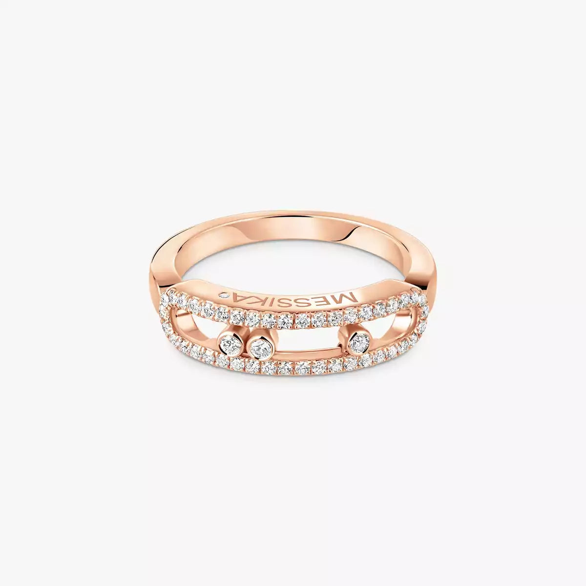 [Amore] Baby Move Gold Diamond Pave_ Ring