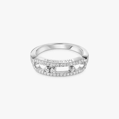 [Amore] Baby Move Gold Diamond Pave_ Ring