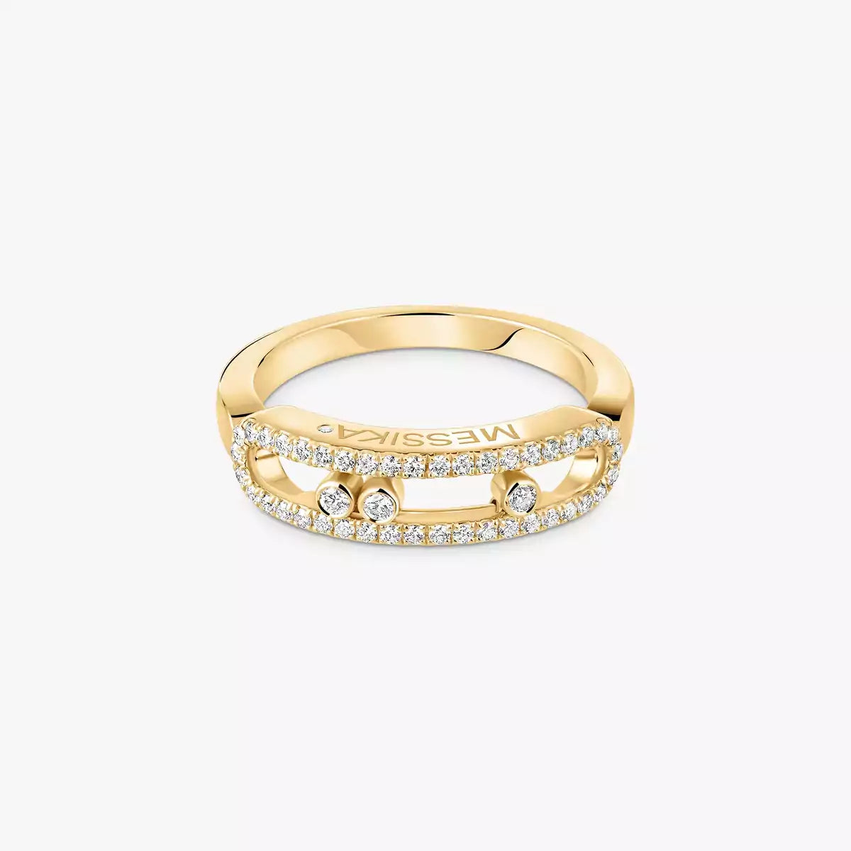 [Amore] Baby Move Gold Diamond Pave_ Ring