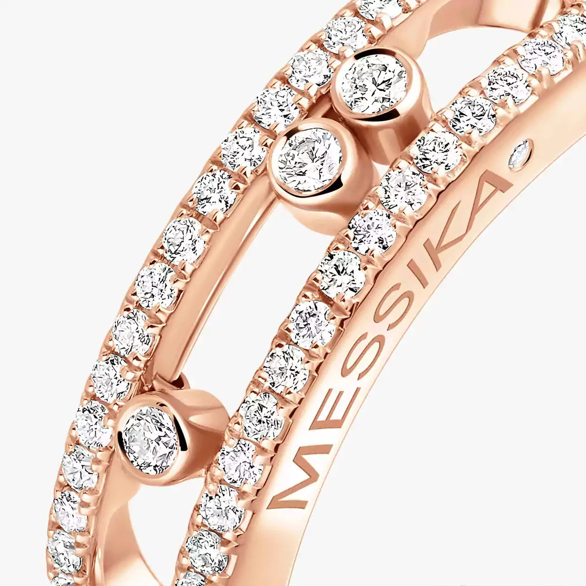 [Amore] Baby Move Gold Diamond Pave_ Ring