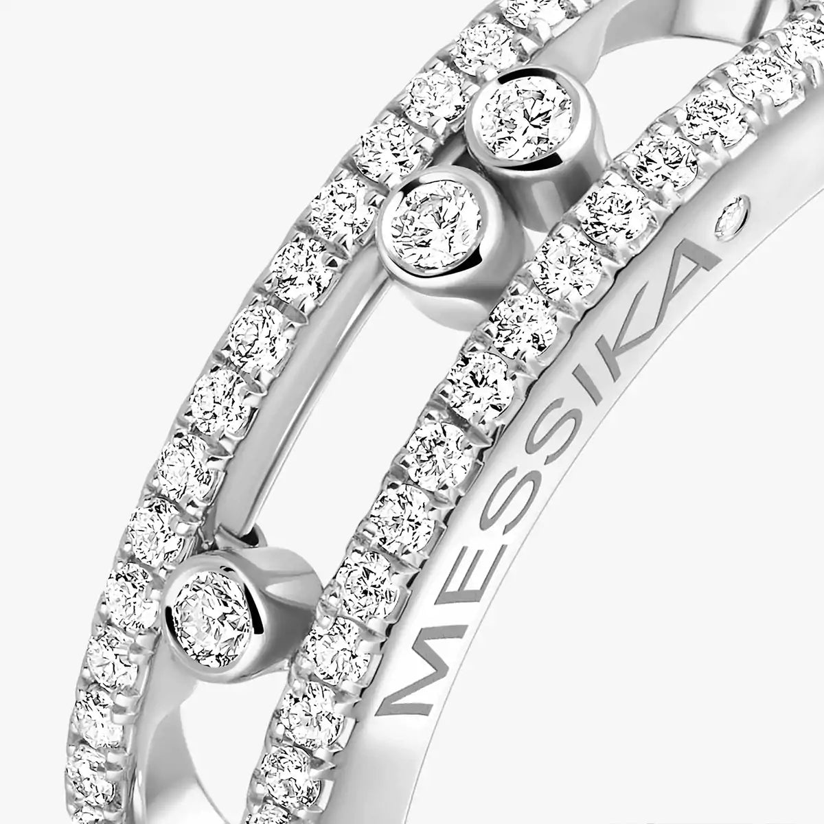 [Amore] Baby Move Gold Diamond Pave_ Ring