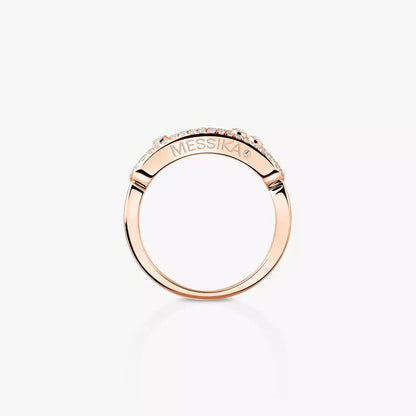 [Amore] Baby Move Gold Diamond Pave_ Ring