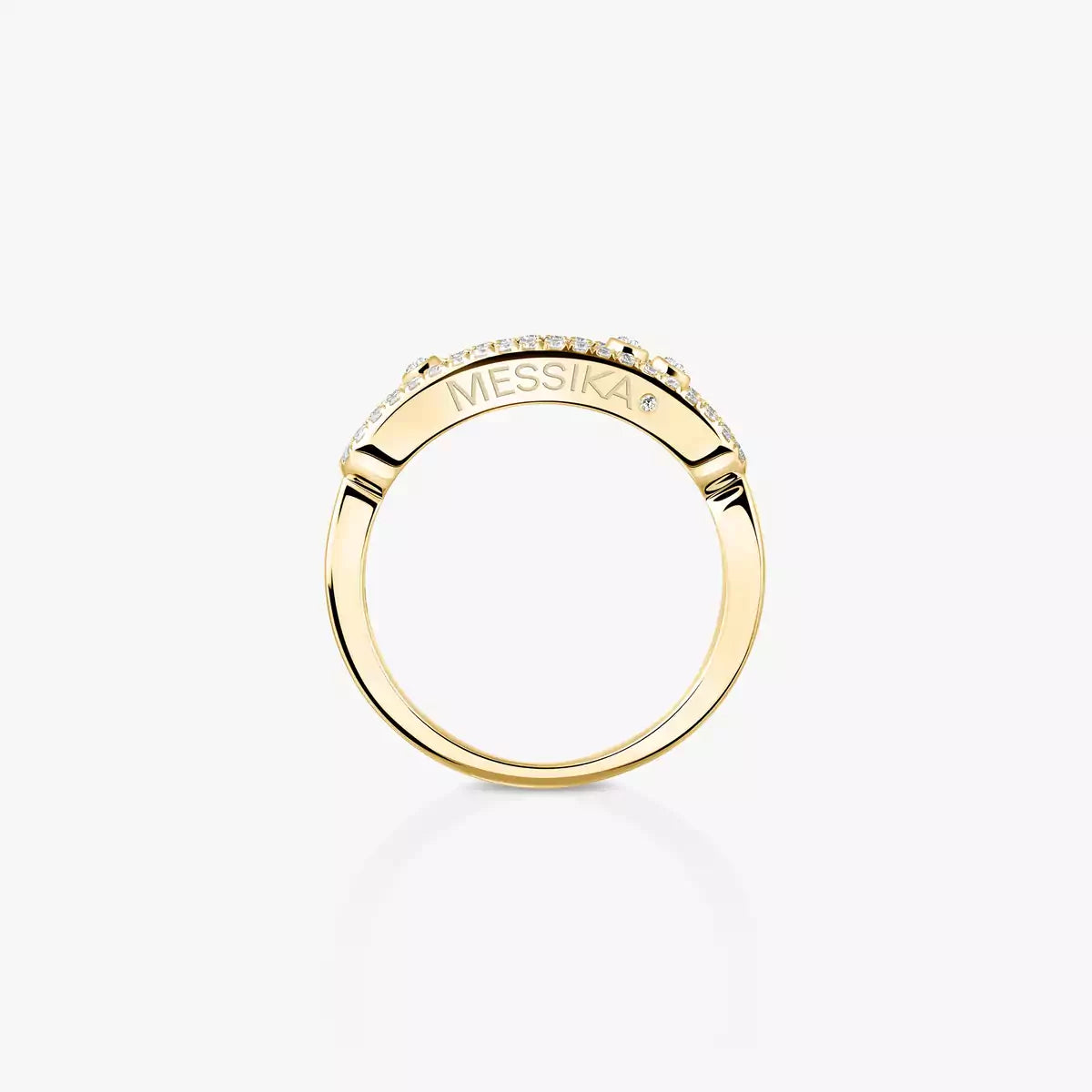 [Amore] Baby Move Gold Diamond Pave_ Ring