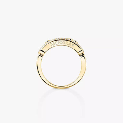 [Amore] Baby Move Gold Diamond Pave_ Ring