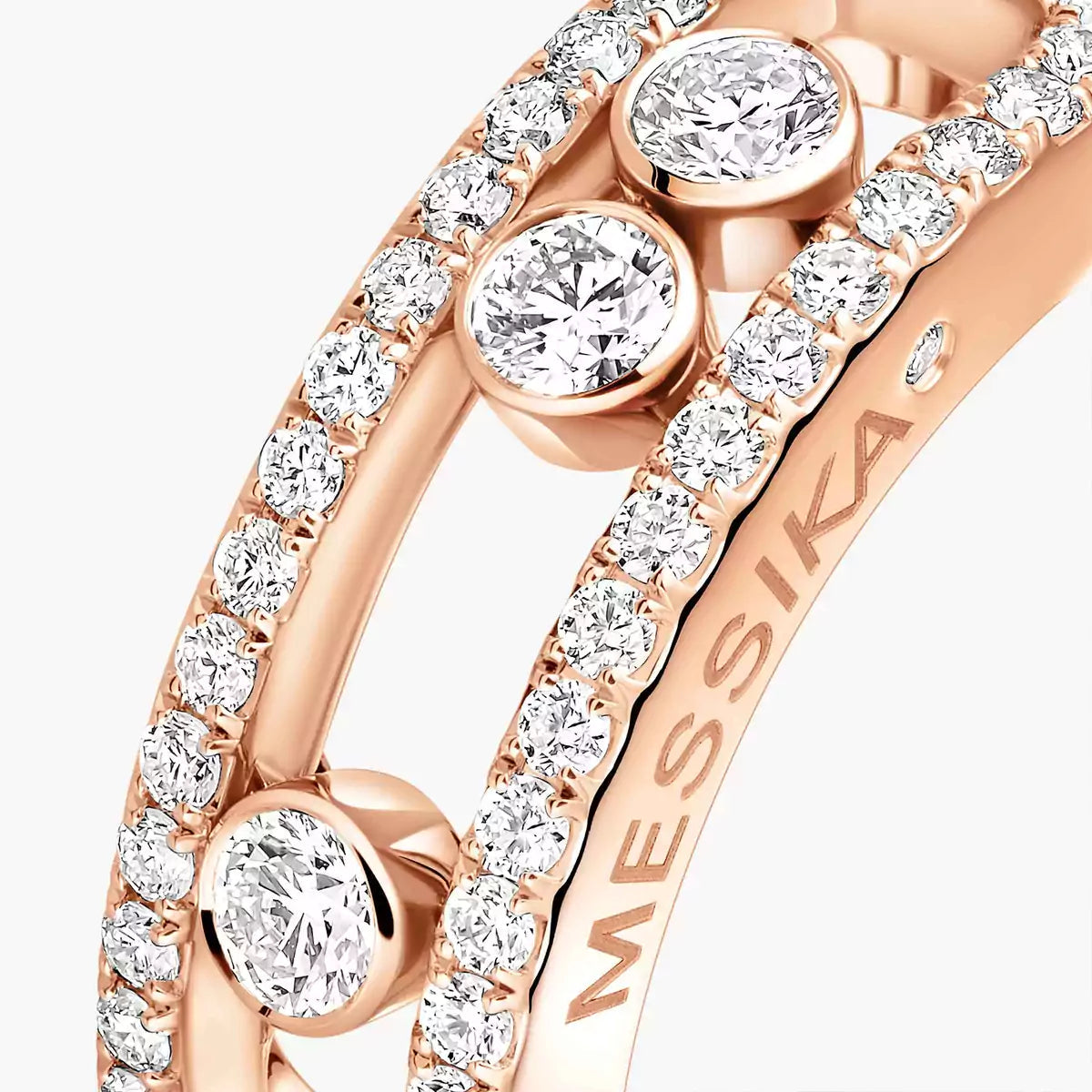 [Amore] Move Gold Diamond Pave_ Ring