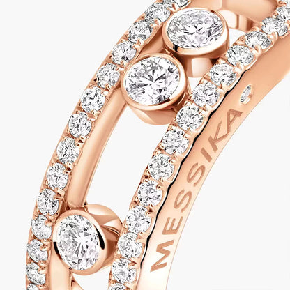 [Amore] Move Gold Diamond Pave_ Ring