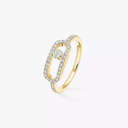 [Amore]Move Uno Diamond Ring in Gold