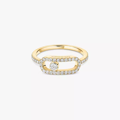 [Amore]Move Uno Diamond Ring in Gold