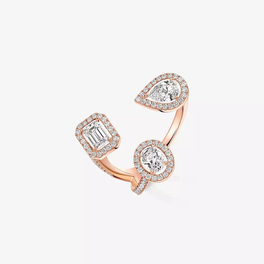 [Amore]  Diamond Ring 0,25ct My Twin Trilogy