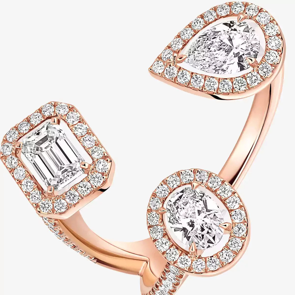 [Amore]  Diamond Ring 0,25ct My Twin Trilogy