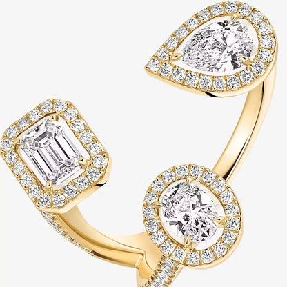 [Amore]  Diamond Ring 0,25ct My Twin Trilogy