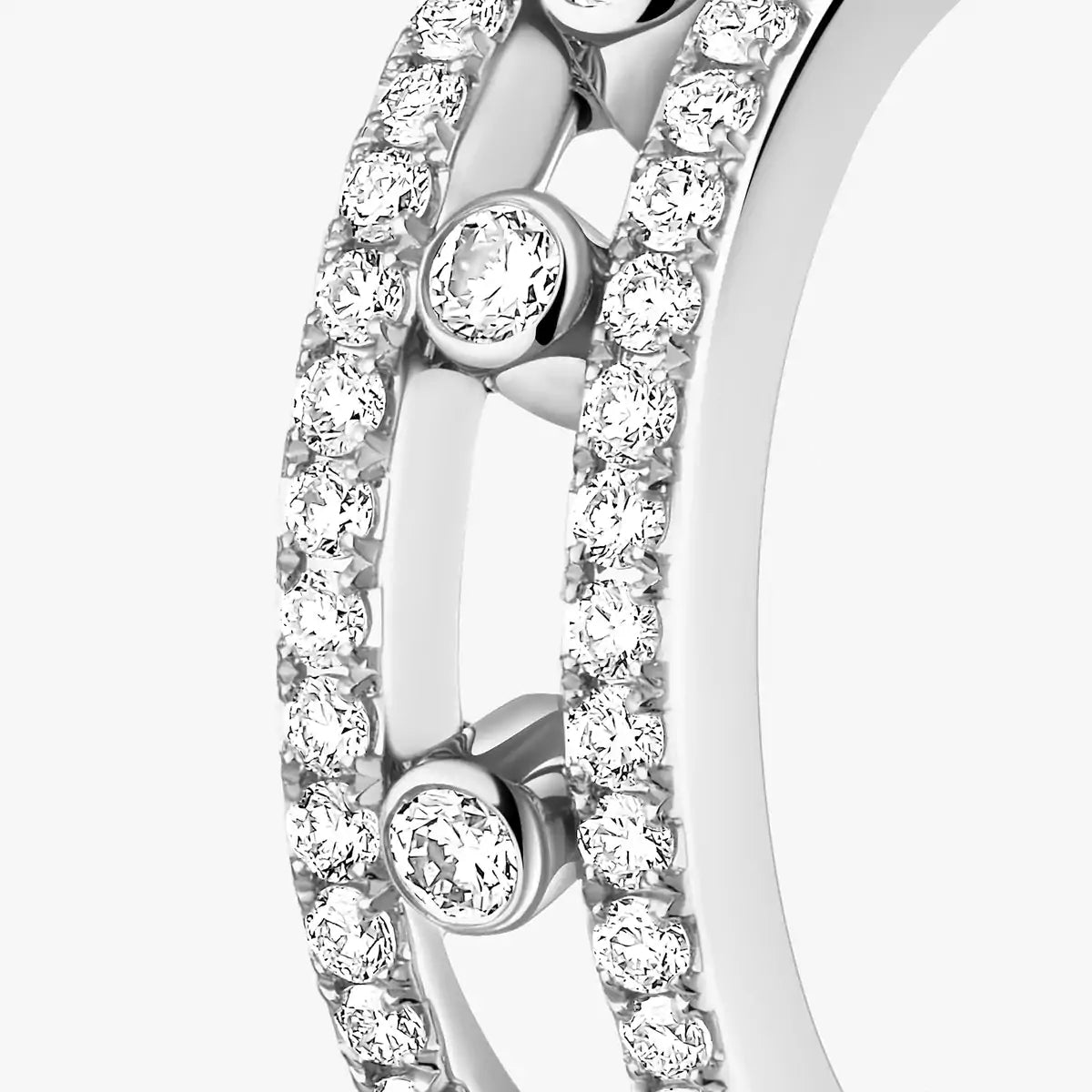 [Amore]Diamond Pave_ Hoop Earrings Move