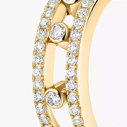 [Amore]Diamond Pave_ Hoop Earrings Move