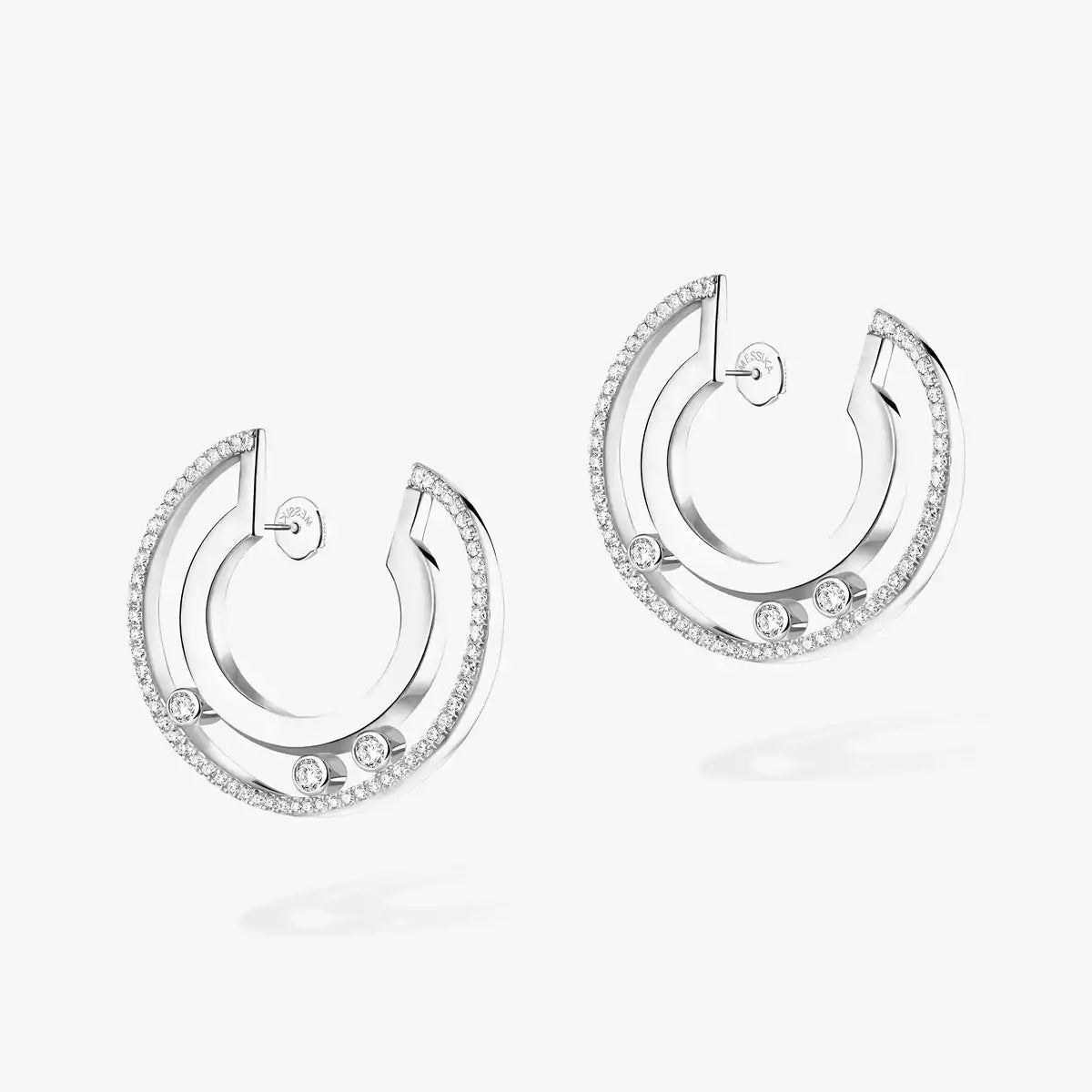 [Amore] Move Romane Small Diamond Hoop Earrings