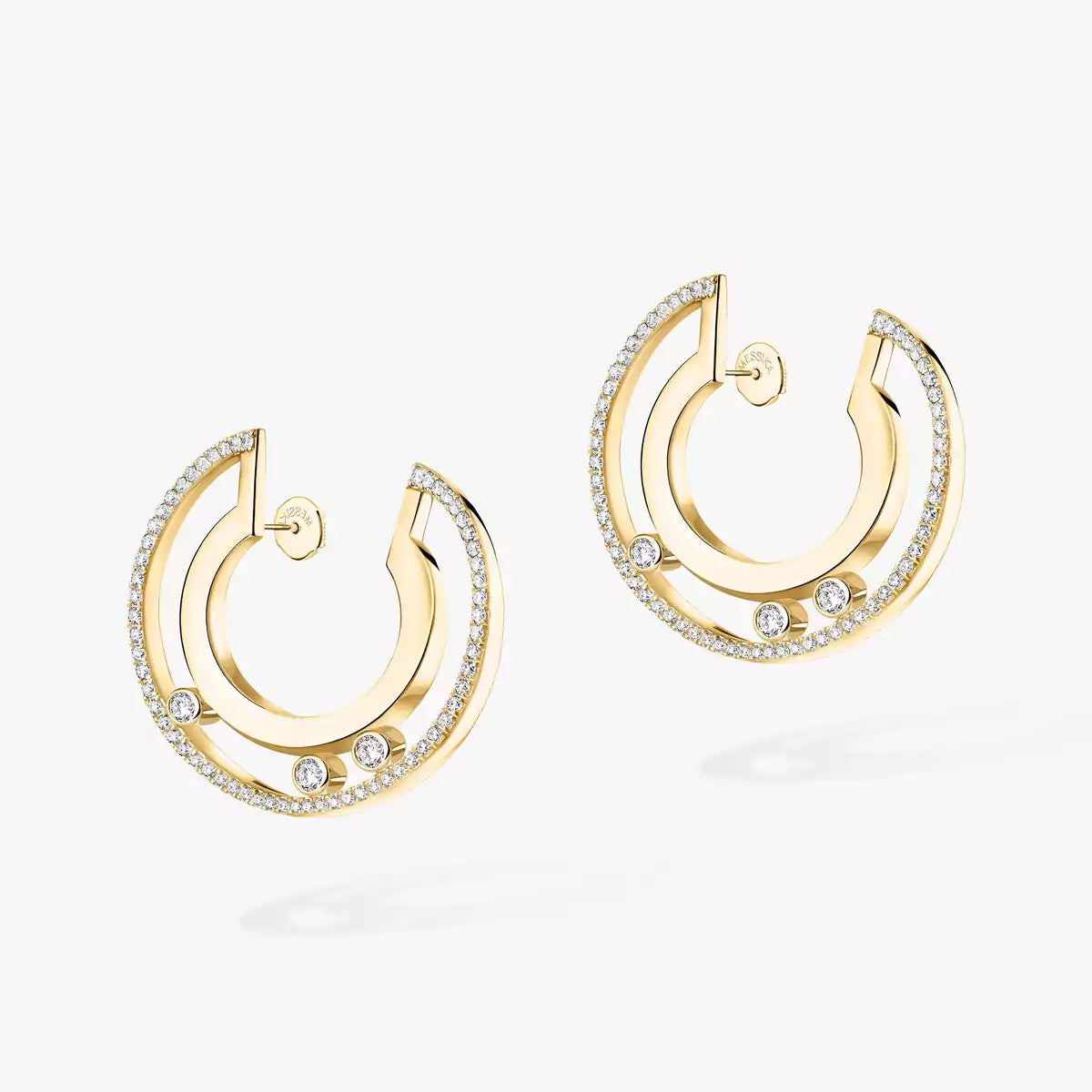 [Amore] Move Romane Small Diamond Hoop Earrings