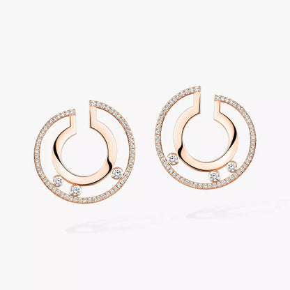 [Amore] Move Romane Small Diamond Hoop Earrings