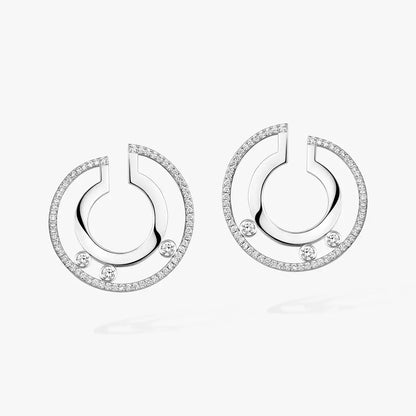 [Amore] Move Romane Small Diamond Hoop Earrings