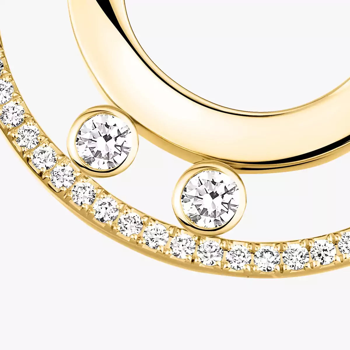 [Amore] Move Romane Small Diamond Hoop Earrings