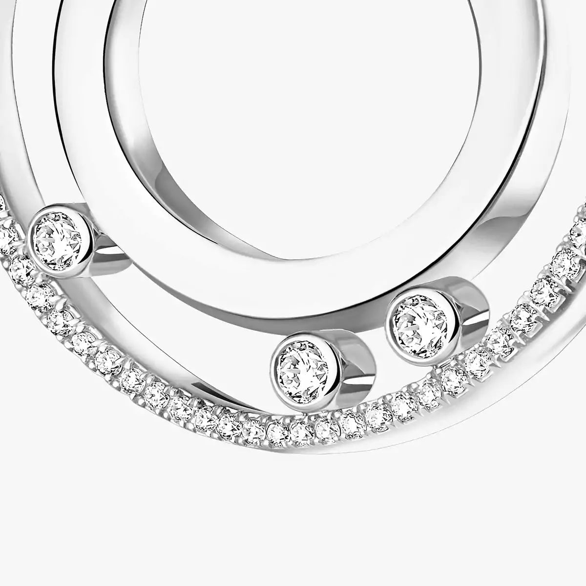[Amore] Move Romane Small Diamond Hoop Earrings