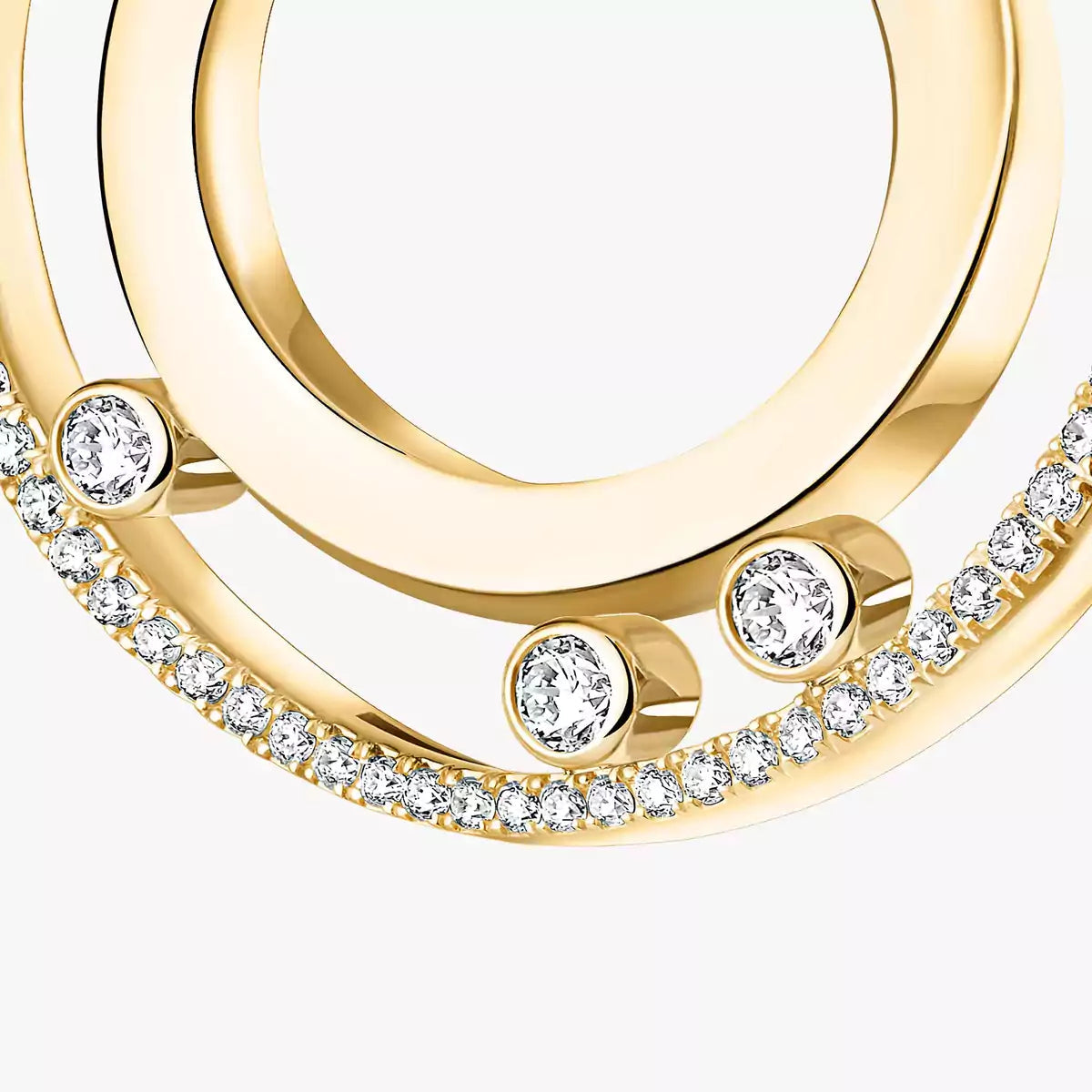 [Amore] Move Romane Small Diamond Hoop Earrings