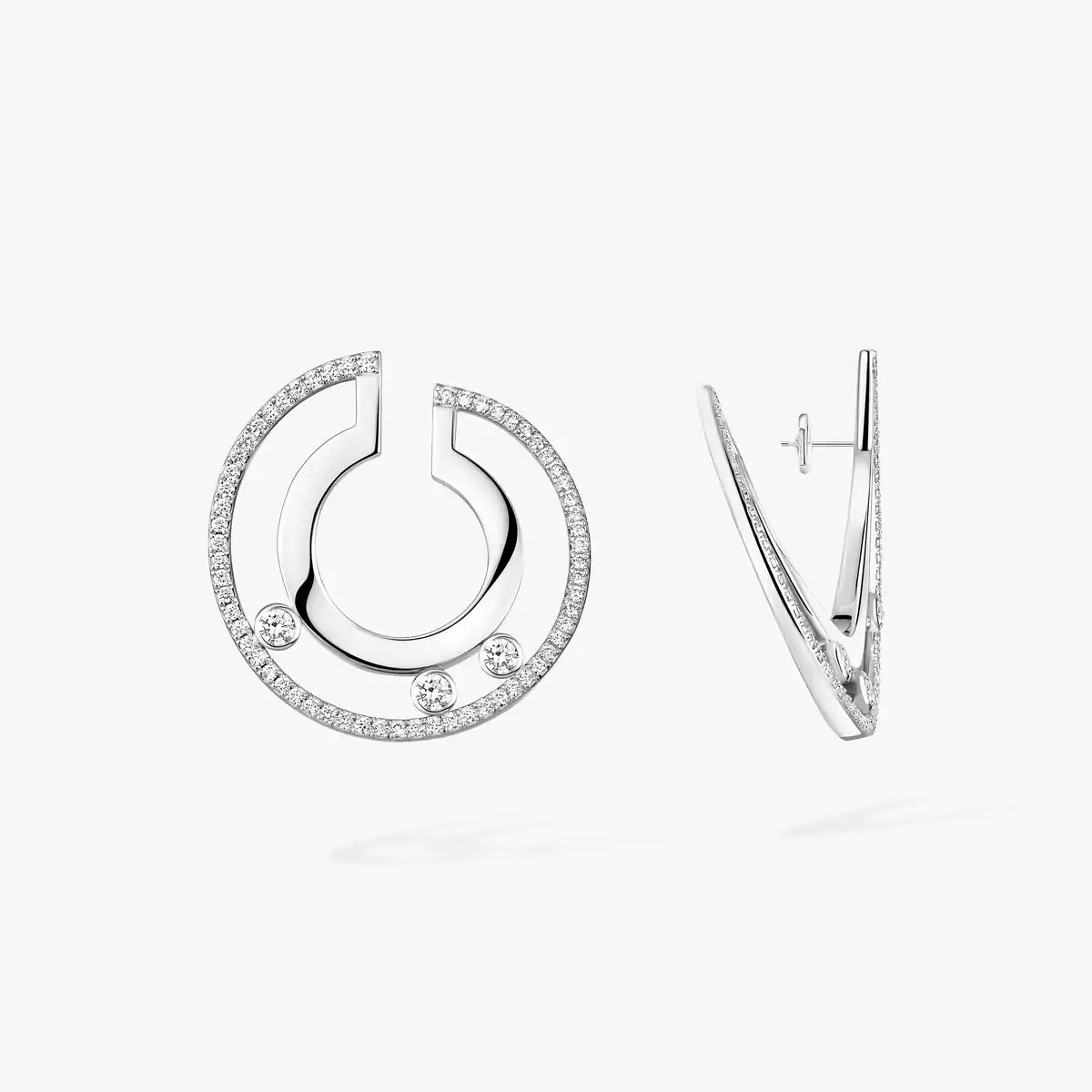 [Amore] Move Romane Small Diamond Hoop Earrings