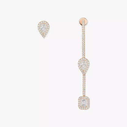 [Amore]Diamond Drop Earrings My Twin