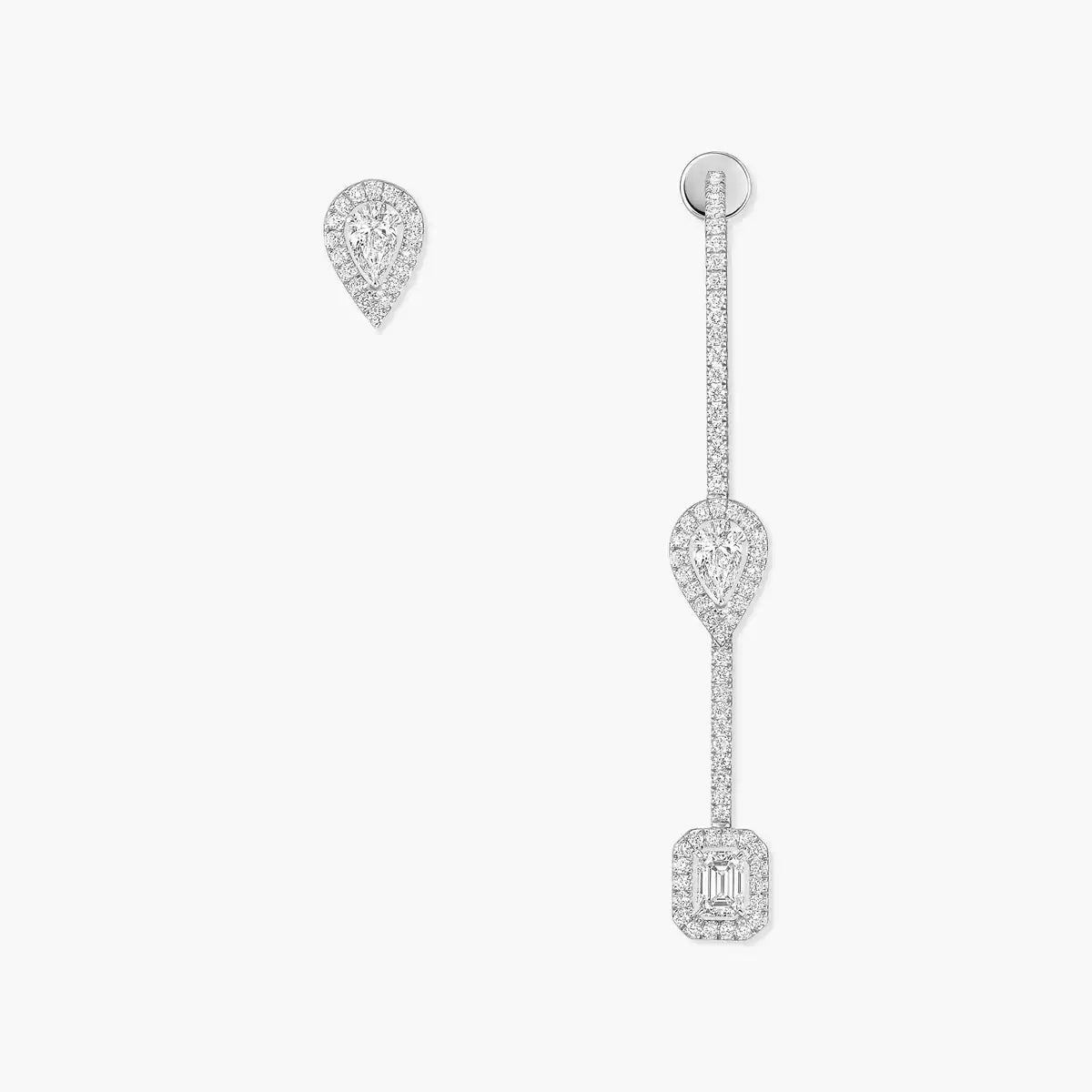 [Amore]Diamond Drop Earrings My Twin