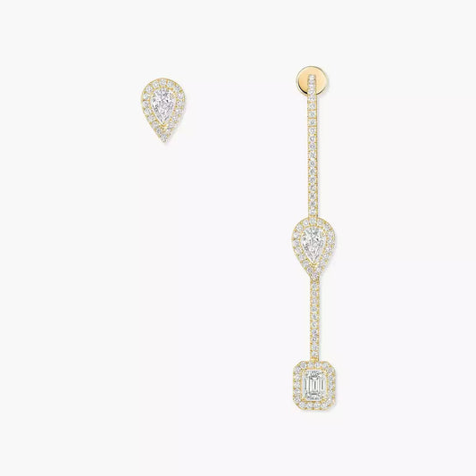 [Amore]Diamond Drop Earrings My Twin