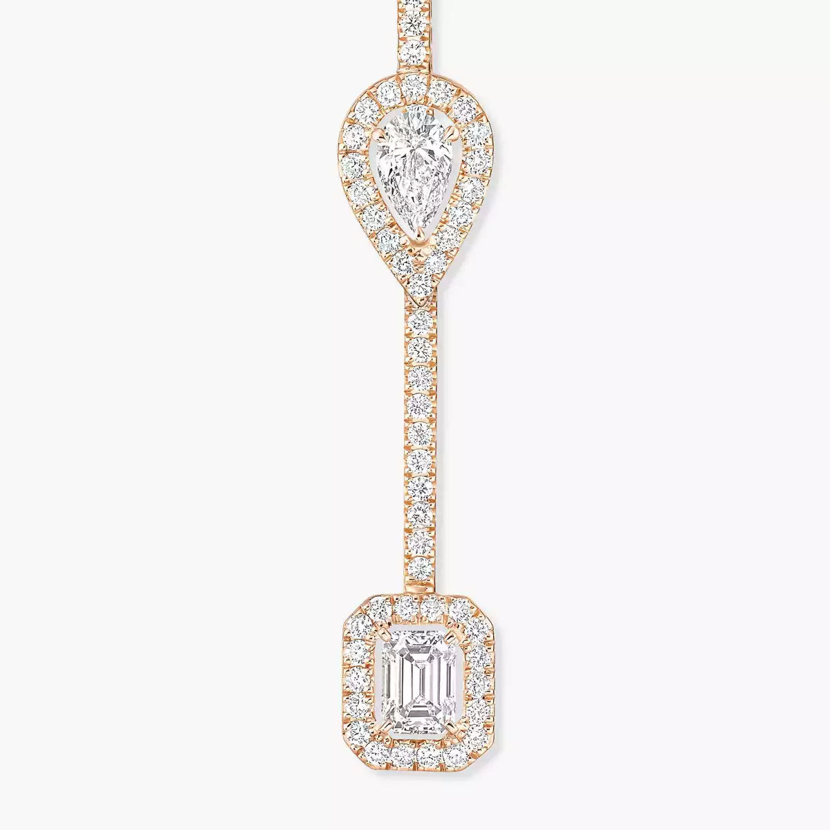 [Amore]Diamond Drop Earrings My Twin